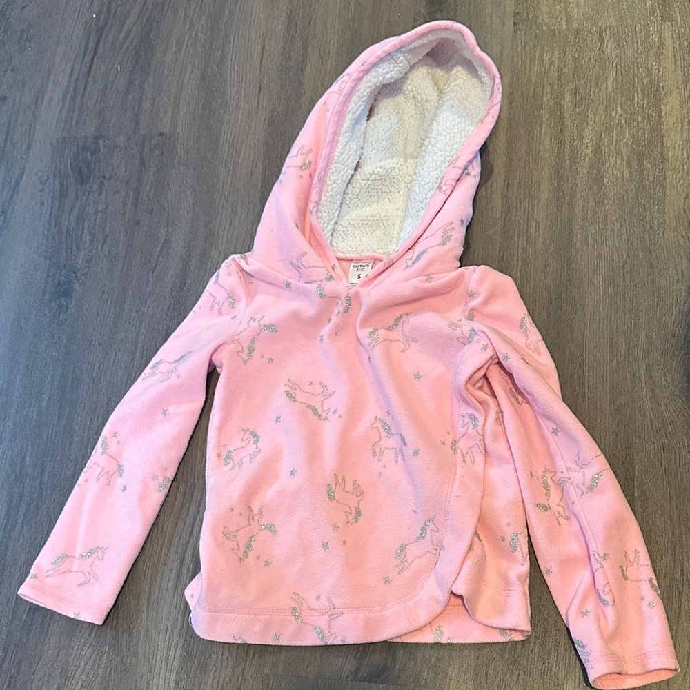 Carter's Pink Hoodie with Unicorn Print